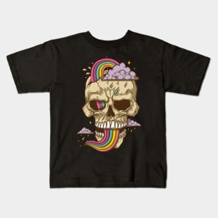 Rainbow Skull Kids T-Shirt